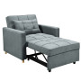 Suri 3-in-1 Convertible Sofa Chair Bed by Sarantino - Airforce Blue thumbnail 5