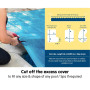 400 Micron Solar Swimming Pool Cover 6.5m x3m - Blue thumbnail 6