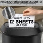 Centurion 25L 12-Sheet Paper Shredder Electric Cross-Cut Home & Office Cutter thumbnail 6