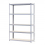 5 Shelf Storage Rack Galvanized Steel - 180x120cm thumbnail 1
