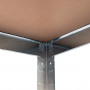 5 Shelf Adjustable Storage Rack Work Table Galvanized Steel 180x90cm thumbnail 7