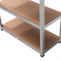 5 Shelf Adjustable Storage Rack Work Table Galvanized Steel 180x90cm thumbnail 9