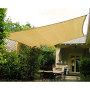 Wallaroo Rectangular Shade Sail: 8m x 5m - Sand thumbnail 1