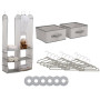 Delta Children 24 Piece Nursery Storage Set Cool Grey thumbnail 1