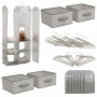 Delta Children 24 Piece Nursery Storage Set Cool Grey thumbnail 4