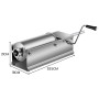 Pronti 5L Stainless Steel Horizontal Sausage Stuffer thumbnail 3