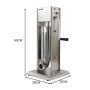 Pronti 5L Stainless Steel Vertical Sausage Stuffer thumbnail 3