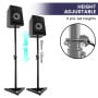Karrera Adjustable Floor Speaker Stand Surround Sound - Black thumbnail 12