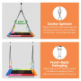 Kahuna 60 Inch Rectangular Tree Swing with Foam Padded Tubes and Accessory Kit thumbnail 10