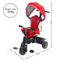 Veebee Explorer 3-Stage Kids Trike with Canopy - Red thumbnail 2