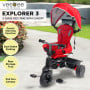 Veebee Explorer 3-Stage Kids Trike with Canopy - Red thumbnail 7