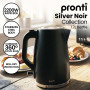 Pronti Breakfast Set with HomeMaid Coffee Machine, Silver Noir Toaster & Kettle thumbnail 4