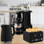 Pronti Breakfast Set with HomeMaid Coffee Machine, Silver Noir Toaster & Kettle thumbnail 13