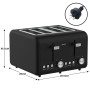 Pronti Breakfast Set with 1.25L Coffee Machine, Silver Noir Toaster & Kettle thumbnail 7