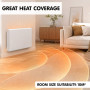 Nobo 1000W Compact Electric Panel Heater with Castors & Wall Mount - Refurbished thumbnail 11