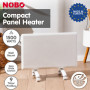 Nobo 1500W Compact Electric Panel Heater with Castors & Wall Mount - Refurbished thumbnail 14