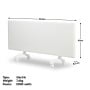 Nobo 2000W Slimline Electric Panel Heater with Remote Control Wi-Fi Enabled via the Capa Connect App - Refurbished thumbnail 5