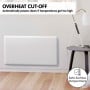 Nobo 1500W T2-NTL4S15 Electric Panel Heater with Tilt Switch Silent Operation & Allergy-Free - Refurbished thumbnail 11