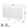 Nobo 1000W Electric Panel Heater with Timer Wall Mount and Castors - Refurbished thumbnail 3