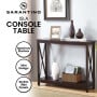 Sarantino Isla X-Frame Console Table - Espresso thumbnail 3