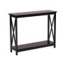 Sarantino Isla X-Frame Console Table - Espresso thumbnail 2