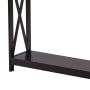Sarantino Isla X-Frame Console Table - Espresso thumbnail 6