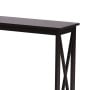 Sarantino Isla X-Frame Console Table - Espresso thumbnail 7