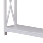 Sarantino Isla X-Frame Console Table in White thumbnail 6