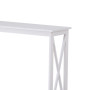 Sarantino Isla X-Frame Console Table in White thumbnail 7