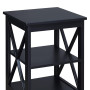 Sarantino Orson 2-Tier Bedside Table - Black thumbnail 5