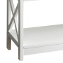 Sarantino Eloise Cross Console Table - White thumbnail 5