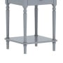Sarantino Esther Bedside Table with Drawer - Grey thumbnail 7