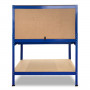 2-Layered Work Bench Garage Storage Table Tool Shop Shelf Blue thumbnail 8
