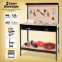 2-Layered Work Bench Garage Storage Table Tool Shop Shelf thumbnail 2