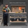 3-Layered Work Bench Garage Storage Table Tool Shop Shelf Silver thumbnail 12