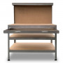 3-Layered Work Bench Garage Storage Table Tool Shop Shelf Silver thumbnail 5