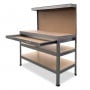 3-Layered Work Bench Garage Storage Table Tool Shop Shelf Silver thumbnail 7