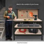 3-Layered Work Bench Garage Storage Table Tool Shop Shelf thumbnail 5