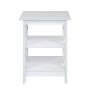Sarantino Oliver 2-Tier Bedside Table - White thumbnail 2
