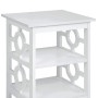 Sarantino Oliver 2-Tier Bedside Table - White thumbnail 5