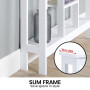Sarantino Julian Console Table in White thumbnail 7