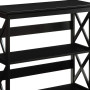 Sarantino Lucas 3-Tier Bookshelf Display Rack in Black thumbnail 6