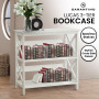 Sarantino Lucas 3-Tier Bookshelf Display Rack in White thumbnail 11