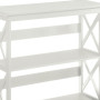 Sarantino Lucas 3-Tier Bookshelf Display Rack in White thumbnail 6