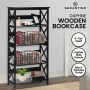 Sarantino Daphne 5-Tier Cross Panel Bookshelf thumbnail 11
