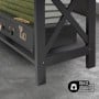 Sarantino Daphne 5-Tier Cross Panel Bookshelf thumbnail 9