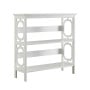 Sarantino Laurel 3-Tier Bookshelf Display Rack in White thumbnail 1