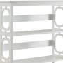 Sarantino Laurel 3-Tier Bookshelf Display Rack in White thumbnail 6