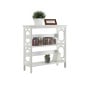 Sarantino Laurel 3-Tier Bookshelf Display Rack in White thumbnail 7