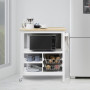 Sarantino Carina Wooden Kitchen Cart Microwave Stand thumbnail 9